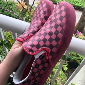 pink checkered vans 💖💕💞